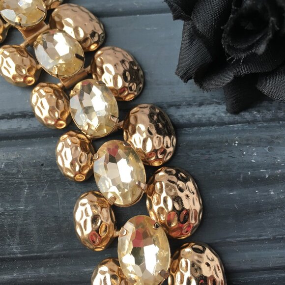 Gold + Gem Chunky Necklace - Picture 2 of 9